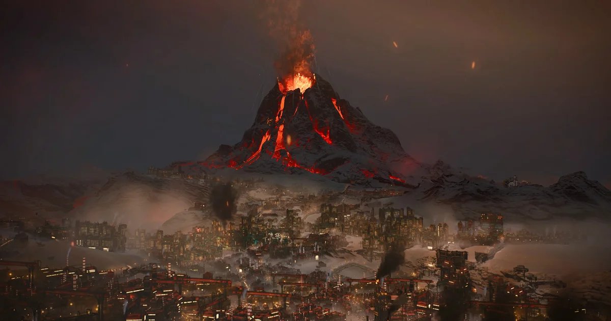 Frostpunk 2’s next bit of DLC literally turns up the heat with yet another environmental disaster to deal with: volcanoes