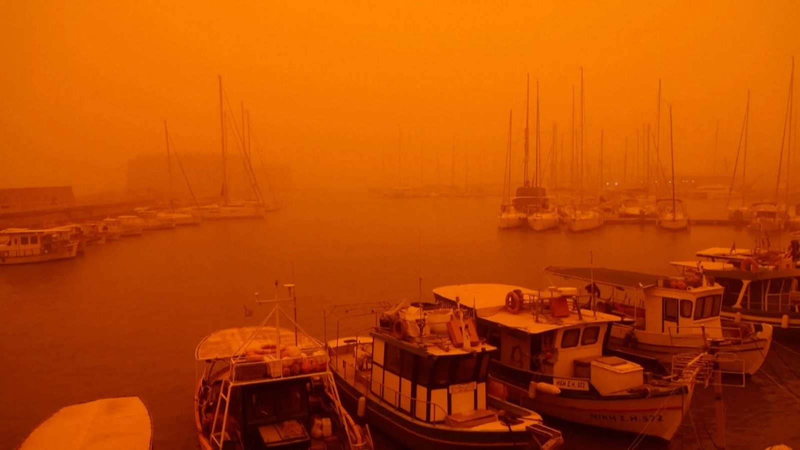 Crete turns orange as Saharan dust sweeps in | Climate News