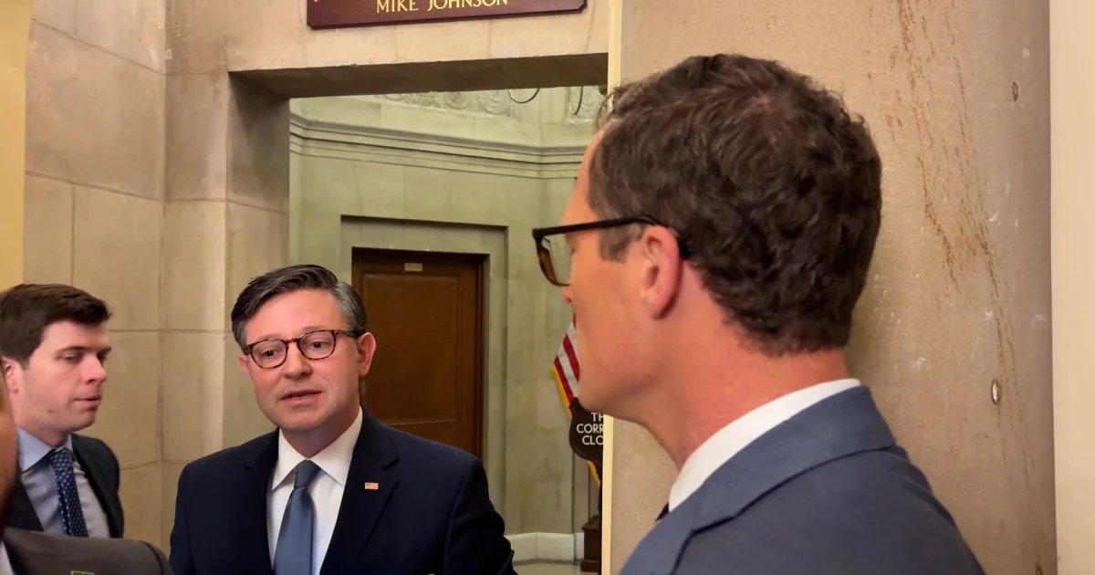 Speaker Johnson says U.S. is ‘not at war’ with Iran