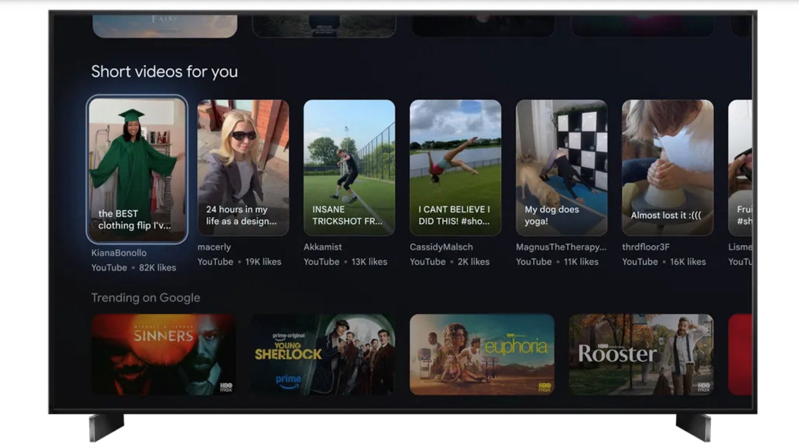 The Google TV Platform Will Soon Display YouTube Shorts Videos Directly On The Home Page