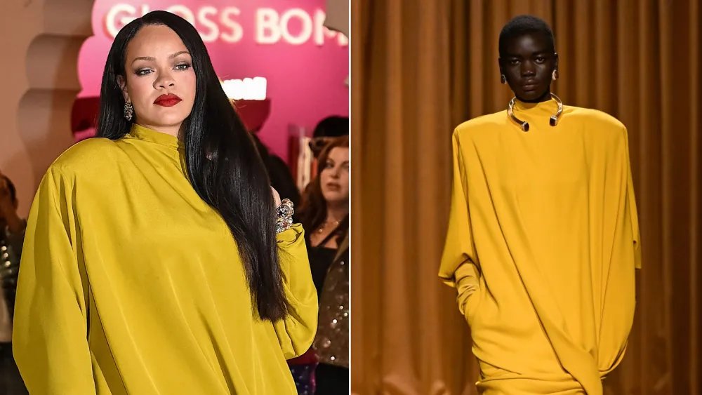 Rihanna Switches From Chartreuse Mugler to Black Alaïa in Mumbai