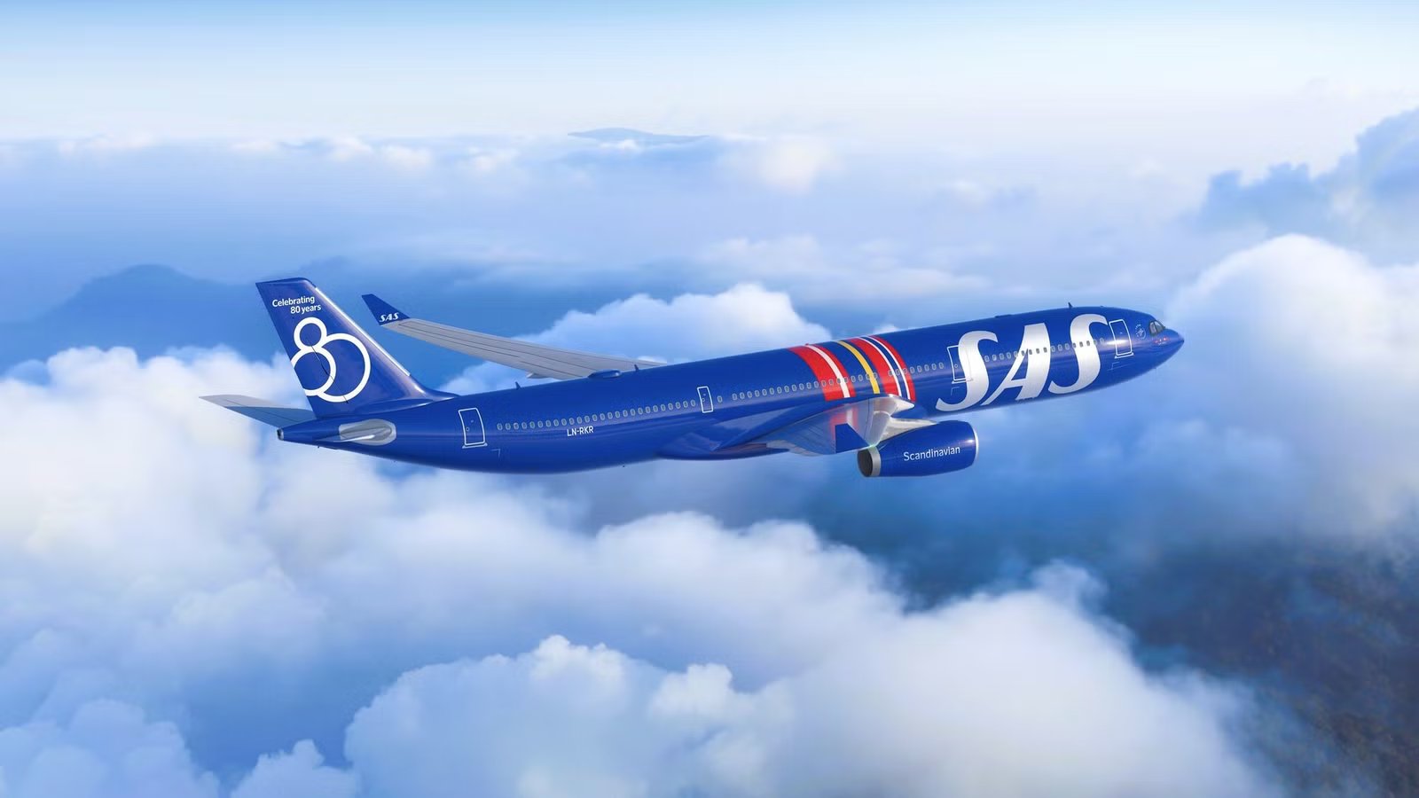 SAS Unveils Special Livery To Commemorate 80 Years Of Flying