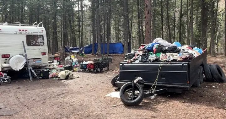 Growing squatter encampment above Peachland prompts serious safety concerns