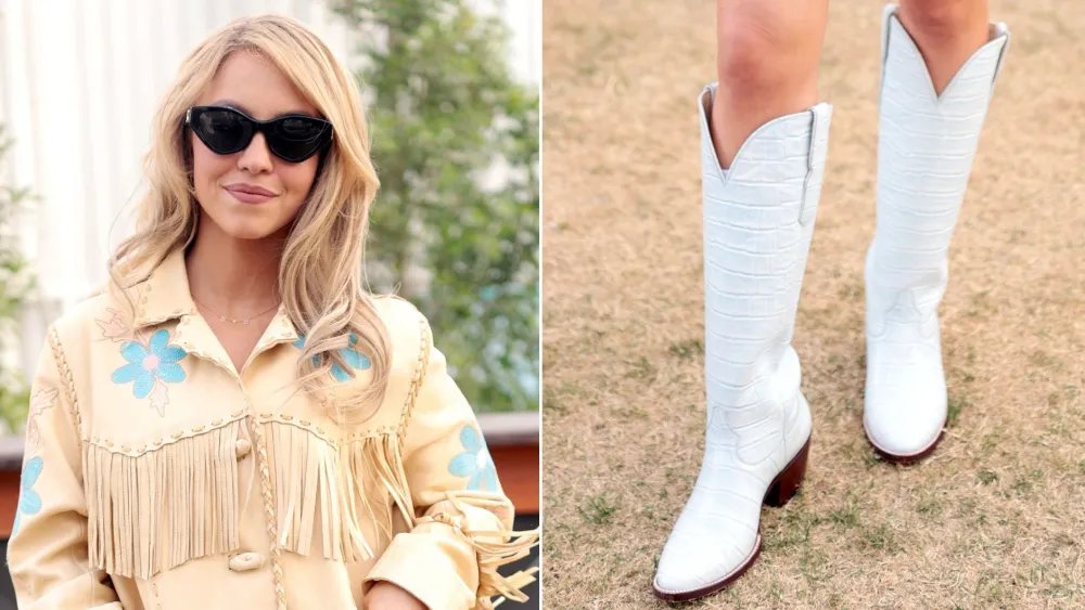 Sydney Sweeney Takes the Pastel Cowboy Boot Trend to Stagecoach