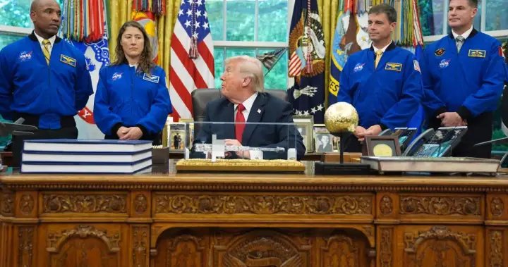 Canadian Jeremy Hansen joins Artemis II crew, meets Trump at White House – National