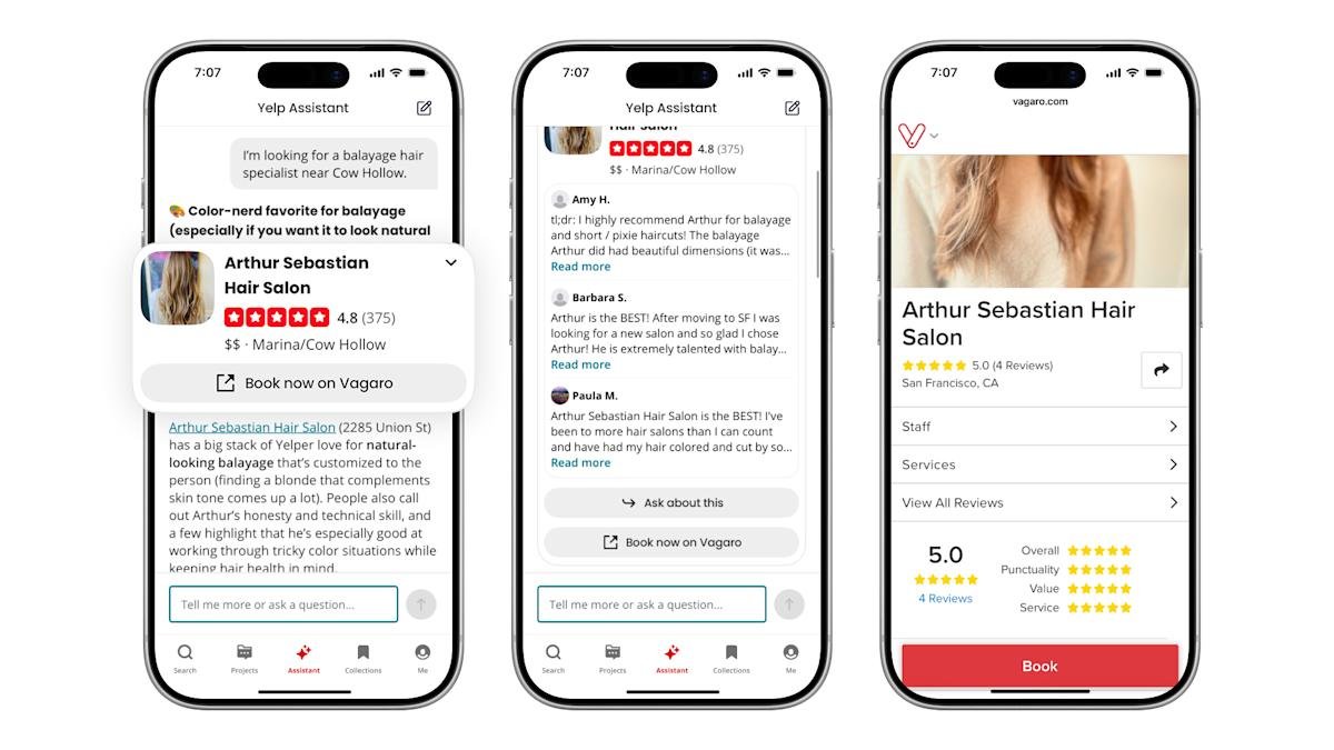 Yelp’s AI chatbot can now make your dinner reservation