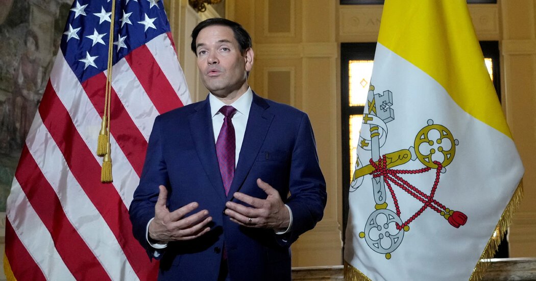 Rubio to Visit Rome, Officials Say, After Trump’s Feud With Pope and Meloni
