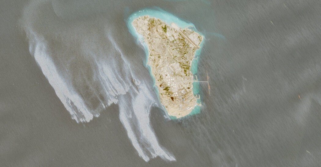 Oil Slick Is Detected Off Kharg Island in the Persian Gulf