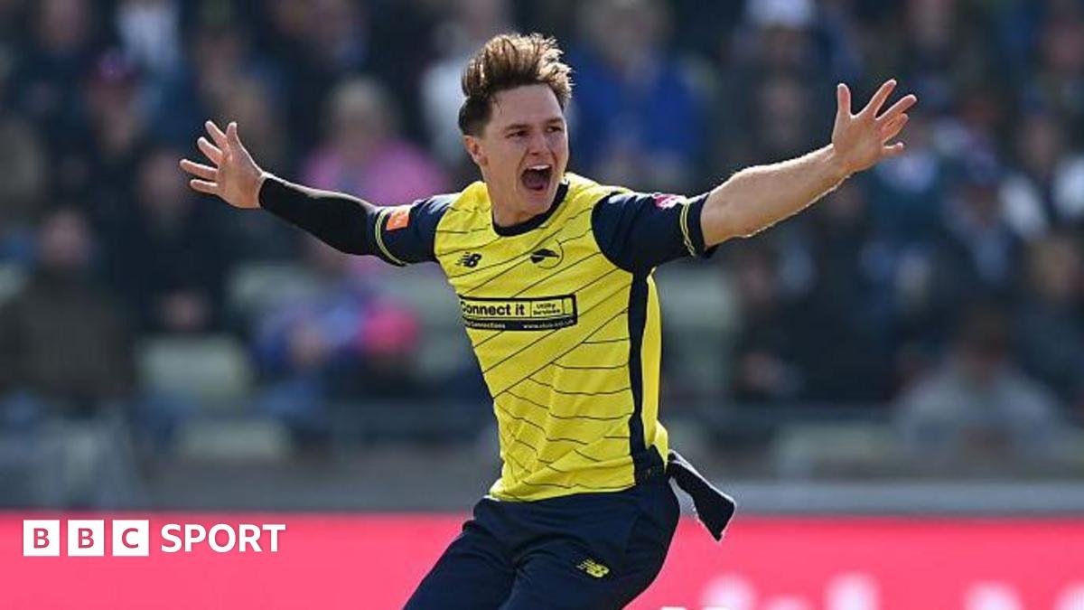 Sonny Baker: England fast bowler signs new contract with Hampshire to 2028