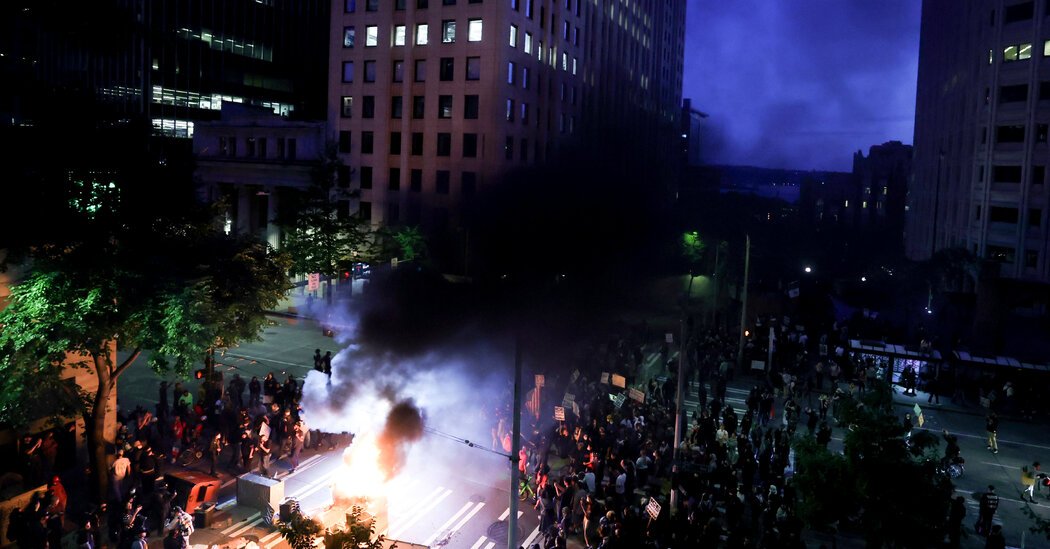 Conspiracy Trial Will Test Trump’s Aggressive Tactics Against Protesters