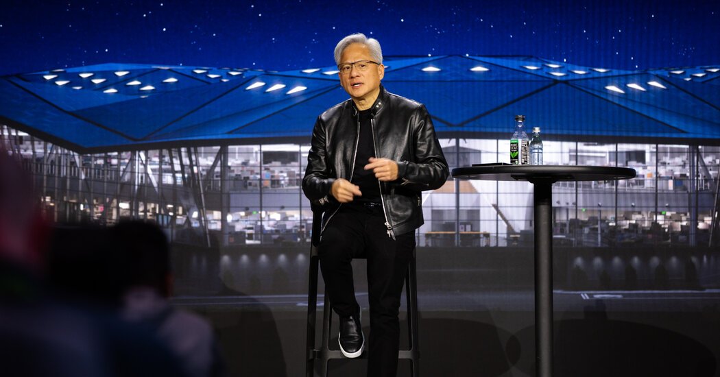 Nvidia C.E.O. Jensen Huang Hitches Ride With Trump to China After Last-Minute Invite