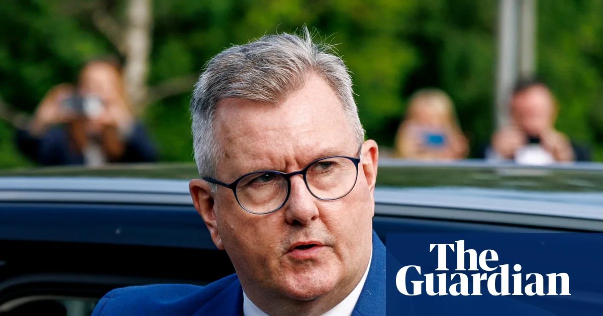 Jury sworn in at trial of Jeffrey Donaldson for alleged sex offences | UK news