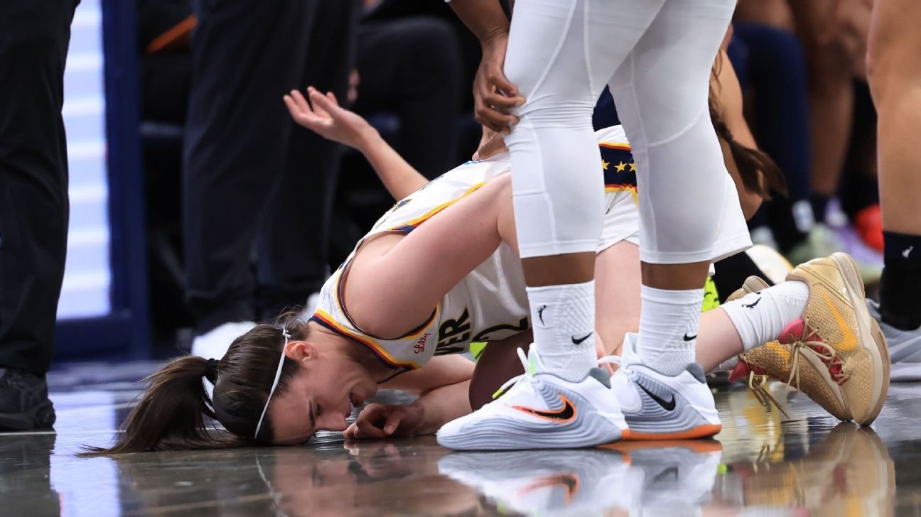 Clark OK after exiting Fever’s preseason home opener early