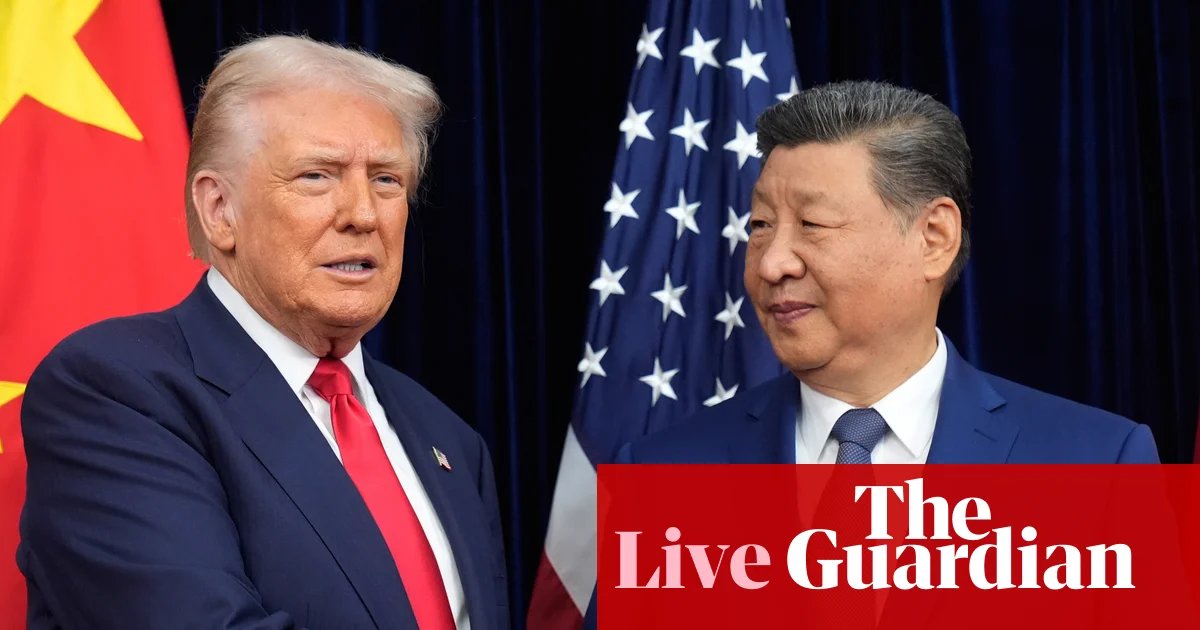 Trump heads to China this week to meet Xi as Iran war and trade disputes loom over summit – US politics live | Trump administration