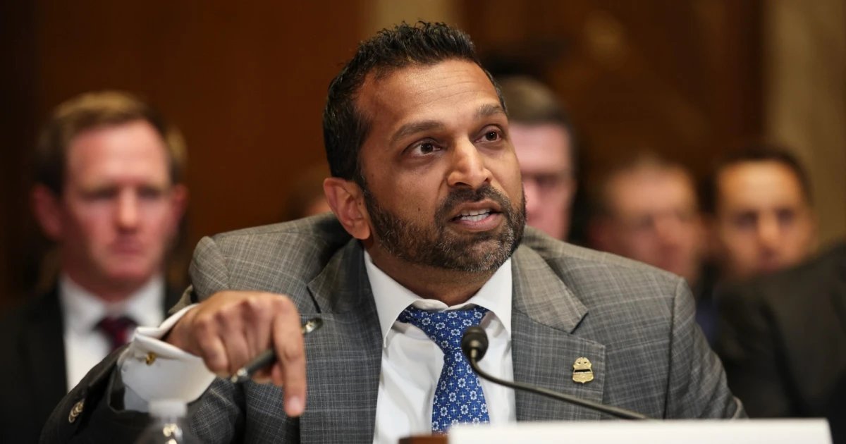Van Hollen questions FBI Director Patel about alleged drinking problems
