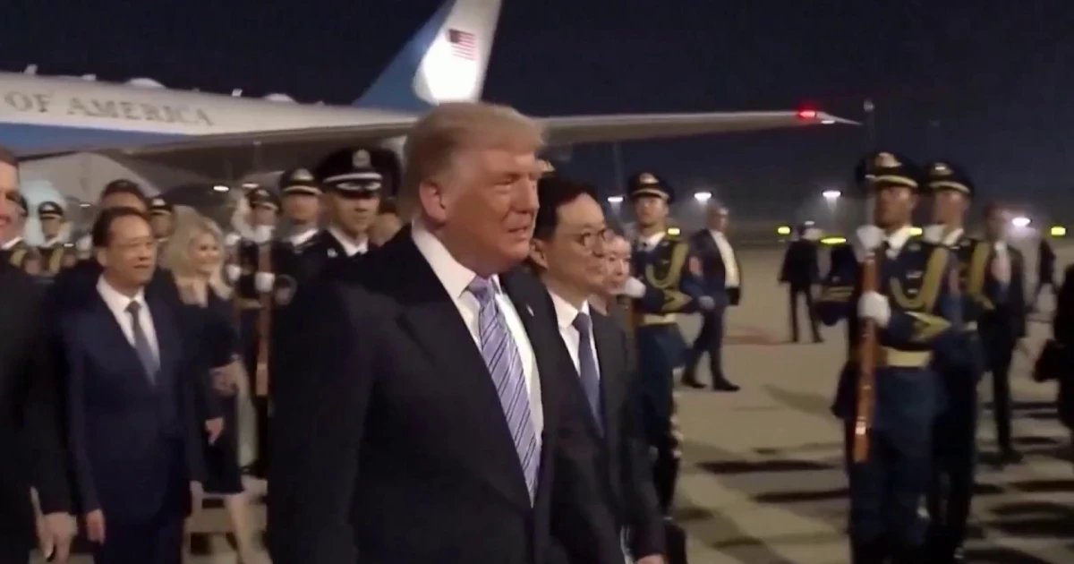 Trump arrives in China for high-stakes summit