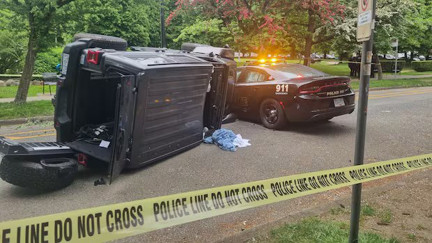 Senior in critical condition after alleged vehicle ramming in Vancouver’s West End: police