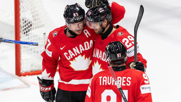 Canada catches fire in 3rd period to rout Denmark, remain perfect at men’s hockey worlds