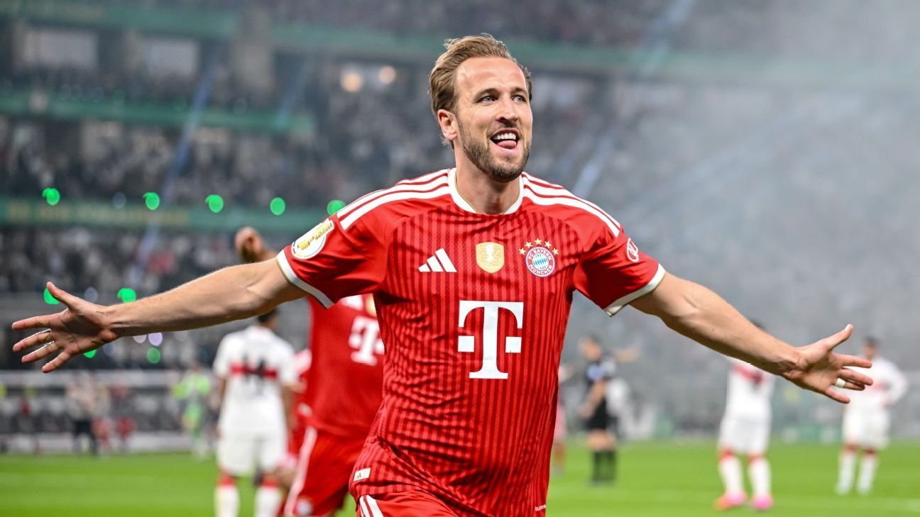 Harry Kane hat trick powers Bayern Munich to German Cup title