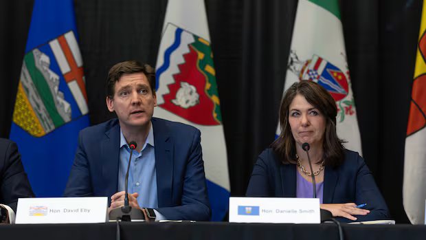 Western premiers to meet in Alberta amid pipeline tensions between Smith and Eby
