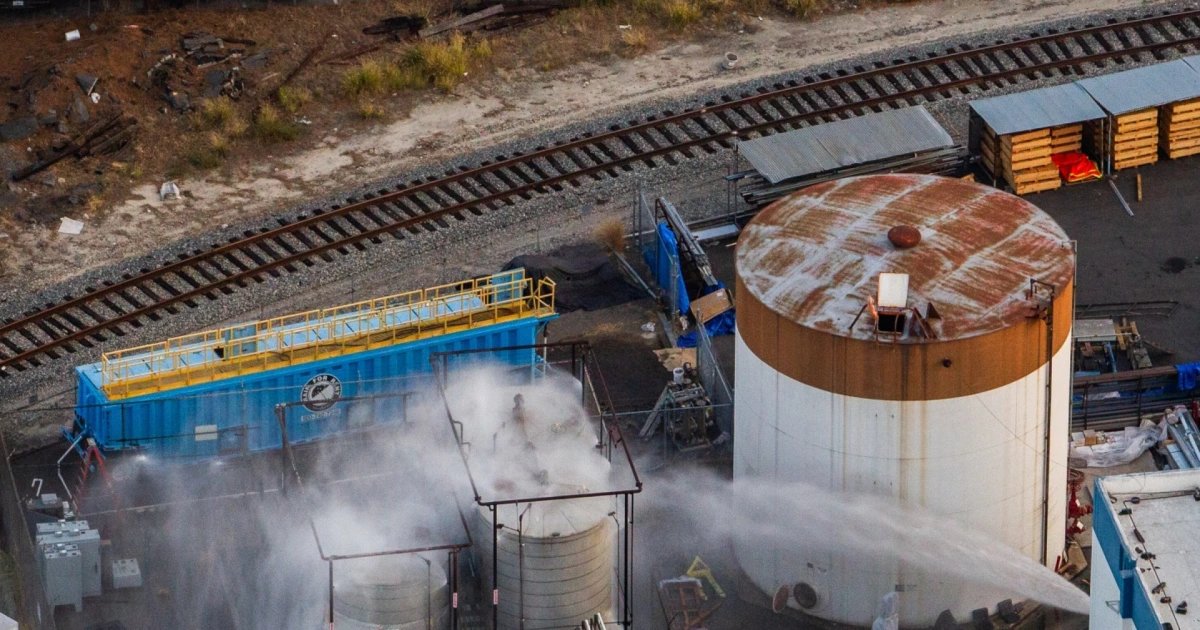 Risk of explosion has been ‘eliminated’ in toxic chemical tank incident