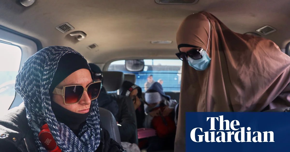 Group of women and children linked to Islamic State land in Melbourne with others expected in Sydney | Australia news