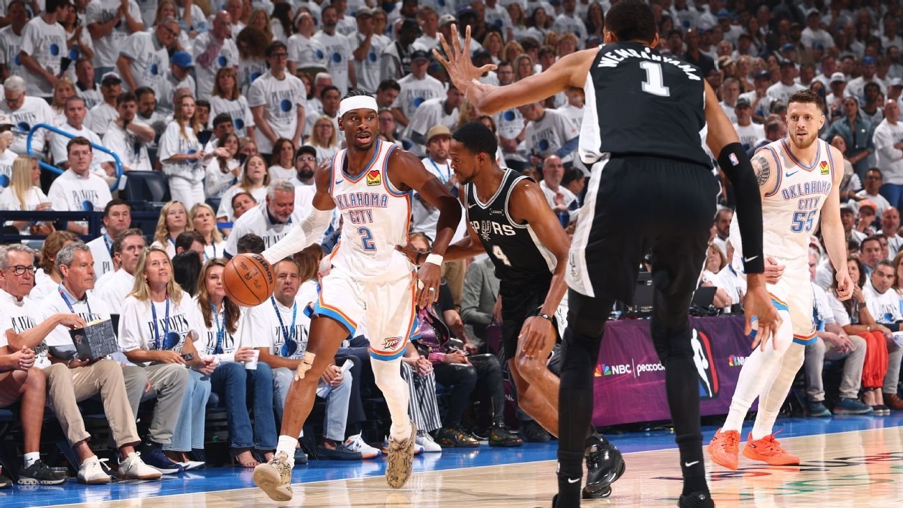 NBA playoffs 2026: Live updates from Spurs-Thunder Game 5