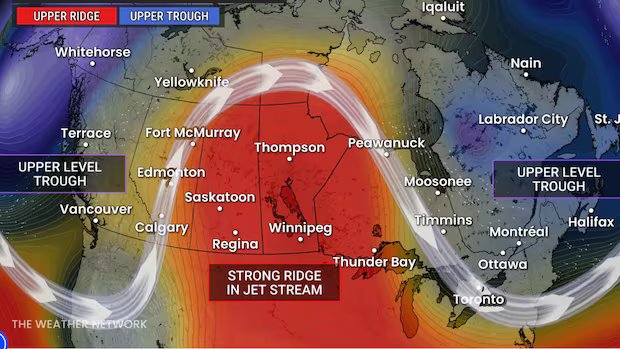 ‘Atmospheric traffic jam’ driving hot Prairie weather, says Alberta weather specialist