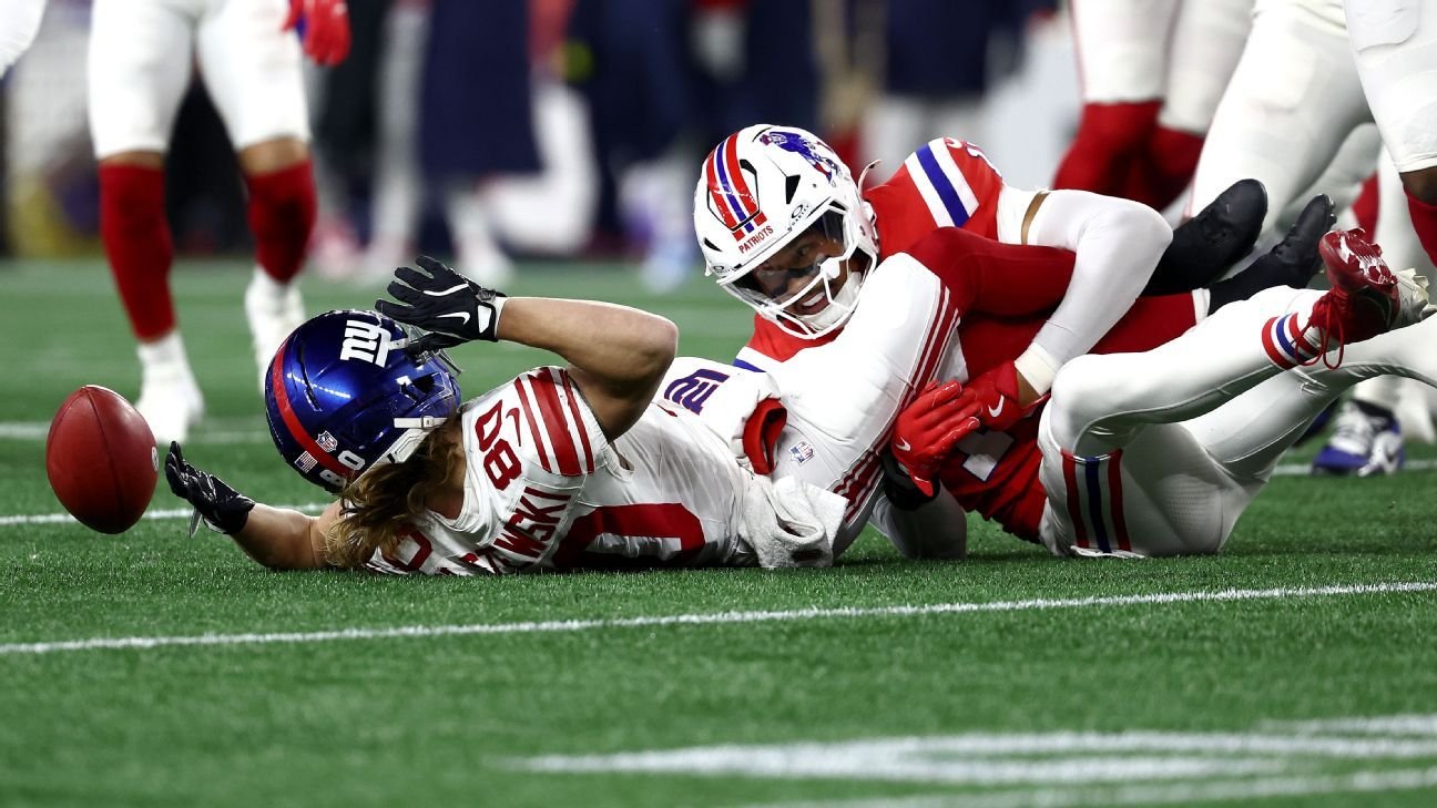 Giants fear WR Gunner Olszewski has torn Achilles, sources say