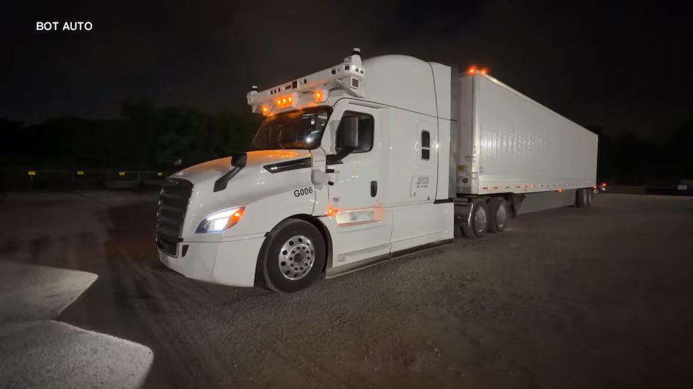 WATCH:  Driverless freight truck makes history