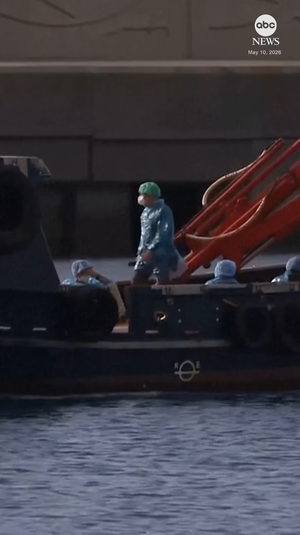 WATCH:  Five passengers are the first to leave the hantavirus-hit cruise ship MV Hondius