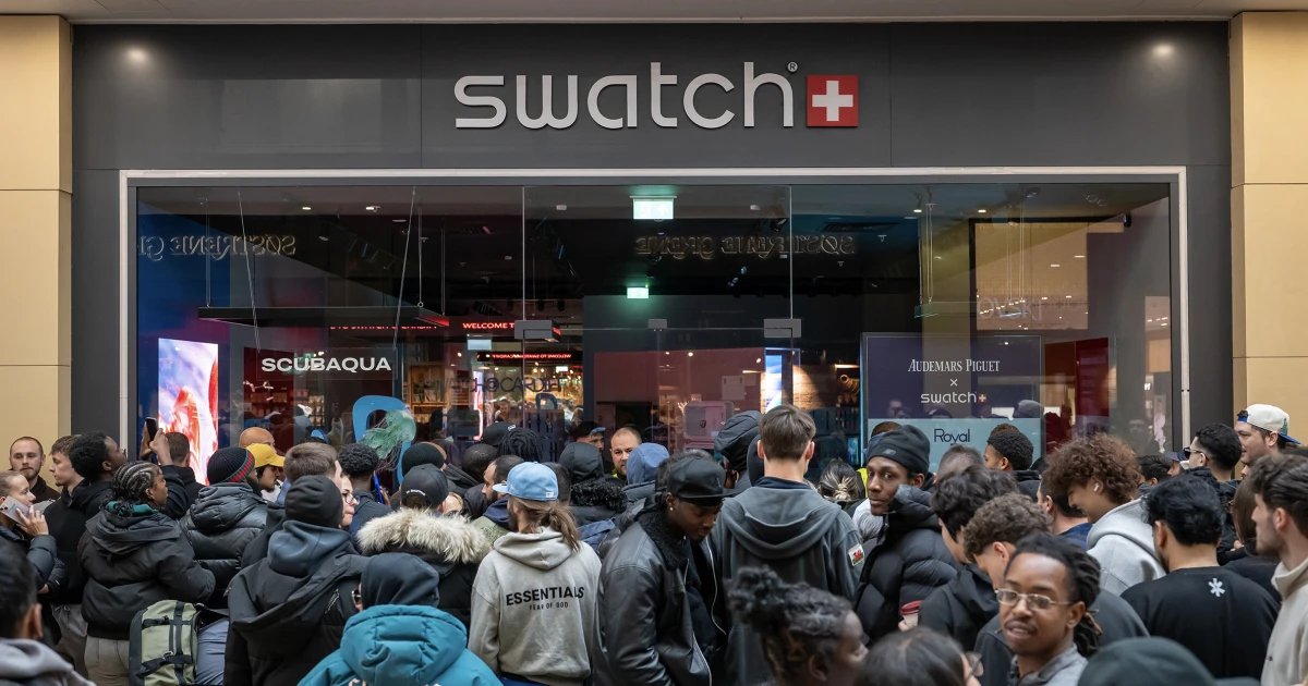 Swatch stores shutter amid long lines for highly-anticipated collaboration release