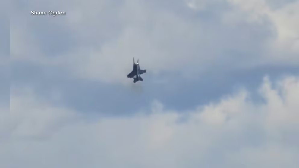 WATCH:  2 fighter jets collide midair at Idaho Air Force base air show