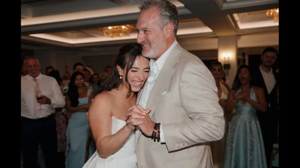 WATCH:  David Muir shares surprise dad shared at daughter's wedding reception