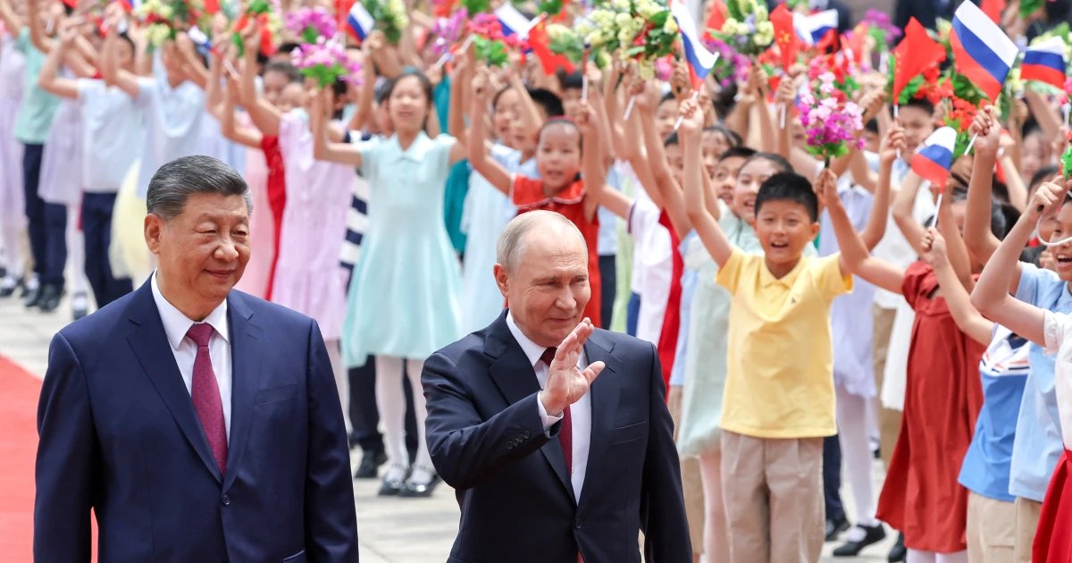 Putin and Xi say ties are at ‘unprecedented’ high at friendly summit after Trump visit