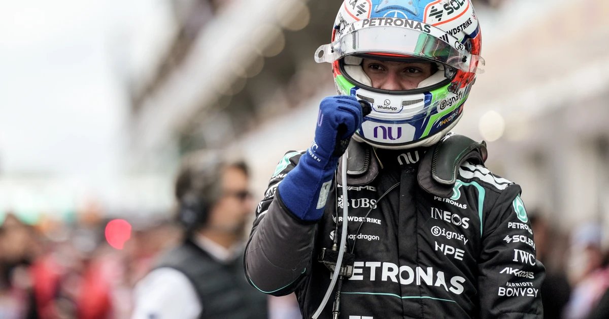 Kimi Antonelli wins fourth Formula 1 race in a row after George Russell’s car breaks down