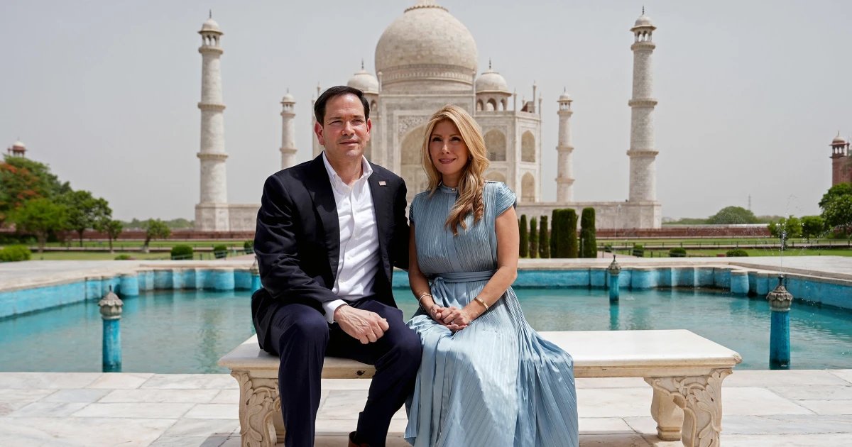 ‘I’m from Miami’ but ‘it’s hot’: Rubio tours India as temperatures soar past 100 degrees