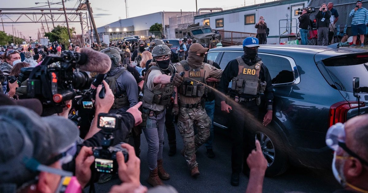 N.J. establishes protected zone around ICE facility after several protesters are arrested during clashes