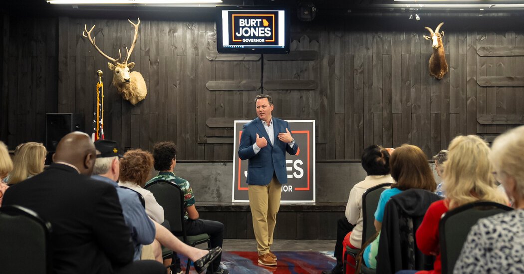 In the Georgia Governor’s Race, an Election Denier is the G.O.P. Front-Runner