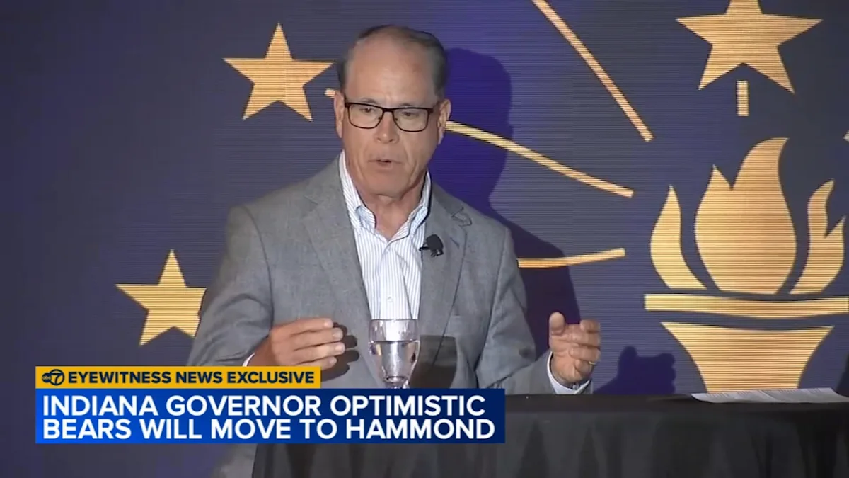 Indiana Governor Mike Braun optimistic Chicago Bears will move to Hammond: EXCLUSIVE