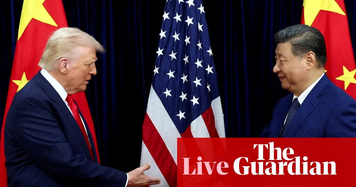 Trump to head to China for high-stakes talks with Xi – US politics live | Trump administration