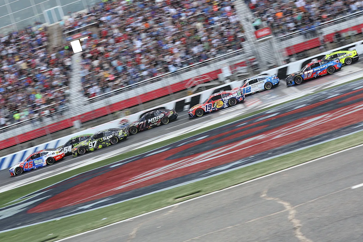NASCAR Coca-Cola 600 race under weather delay with 34 laps to go