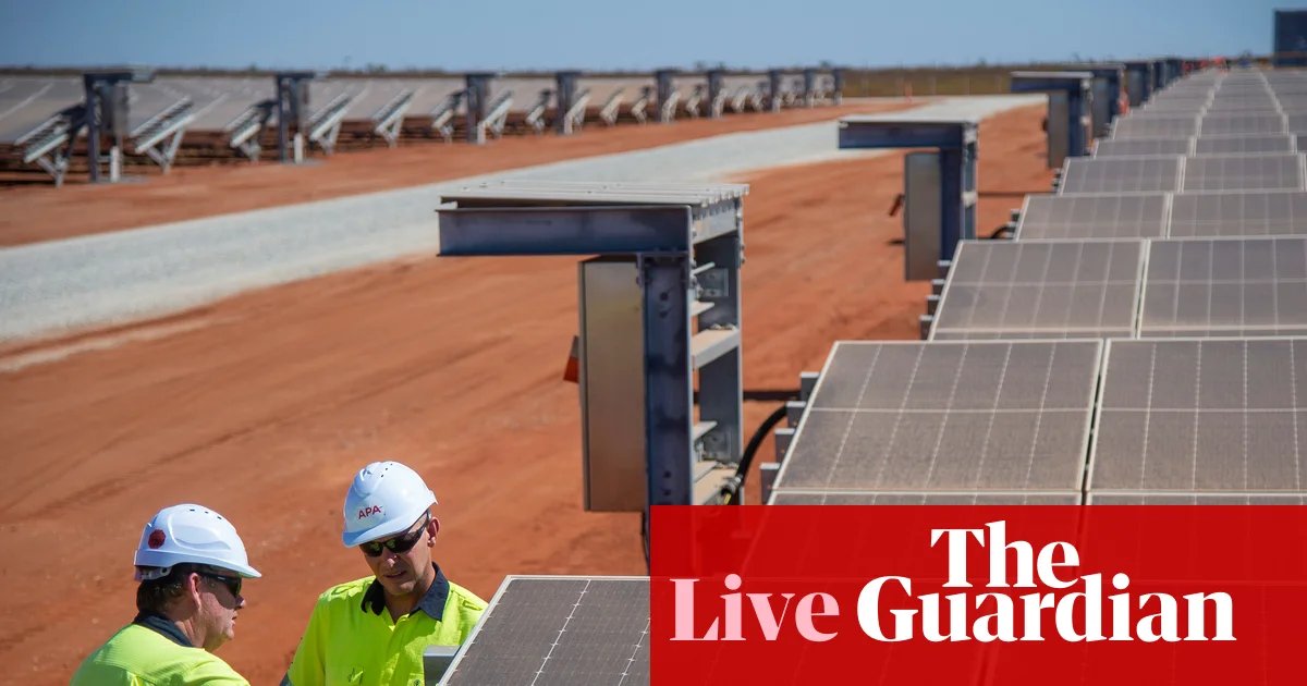 Australia politics live: renewables and batteries soar but ‘critical’ moment coming; WiseTech staff face AI redundancy | Australia news