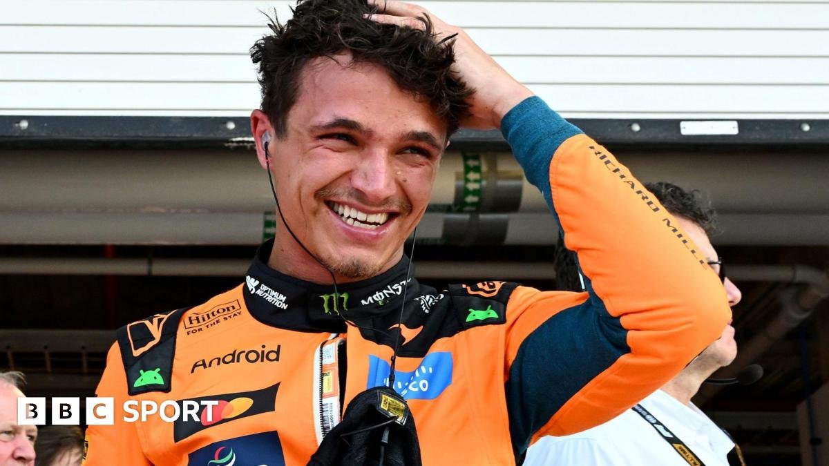 Miami Grand Prix: Lando Norris on pole for sprint race ahead of Kimi Antonelli