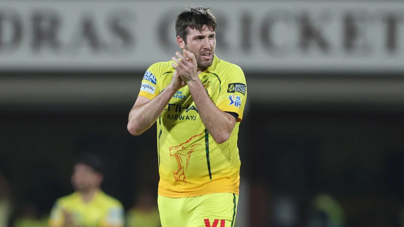 IPL 2026 – CSK’s Jamie Overton returns home to get thigh injury assessed