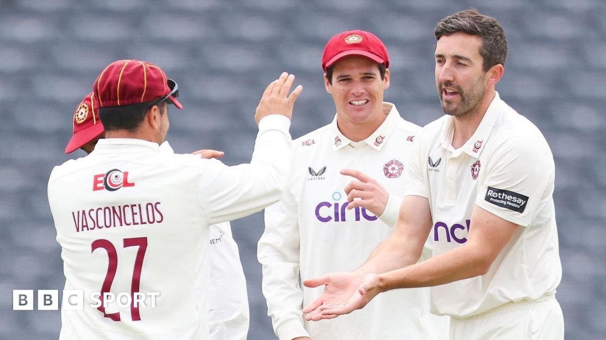 County Championship: Sanderson wickets give Northants edge over Glos