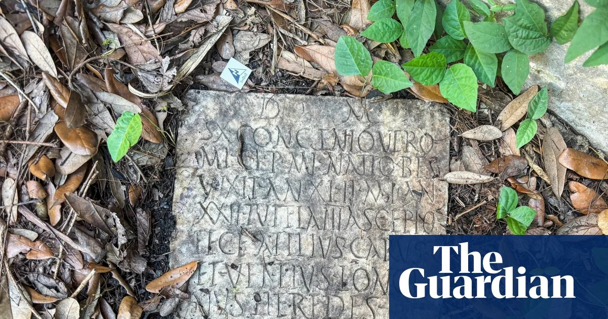 Ancient Roman gravestone found in New Orleans back yard returned to Italy | Archaeology