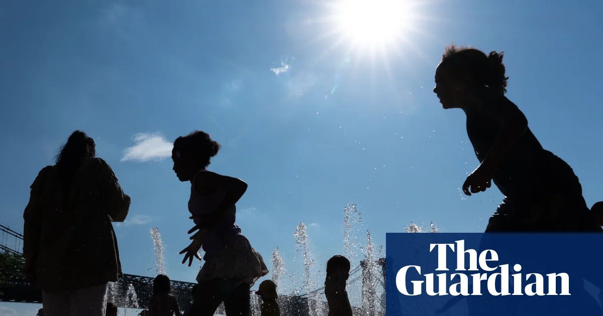 Texas storms prompt canceled flights as north-east heatwave comes to a close | US weather