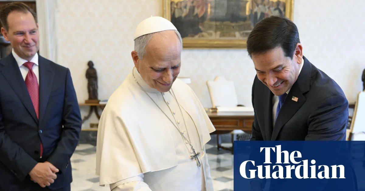 Vatican stresses need for peace as Rubio meets pope amid strained relations | Pope Leo XIV