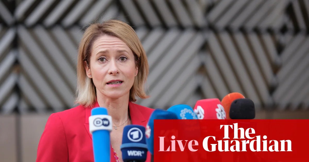 EU’s Kallas criticises Putin’s ‘very cynical’ Ukraine ceasefire calls and rejects suggestion of Schröder as mediator – Europe live | Europe
